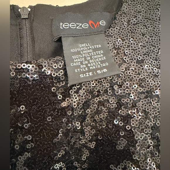Teeze Me Elegant Black Sequin Dress - Picture 4 of 4